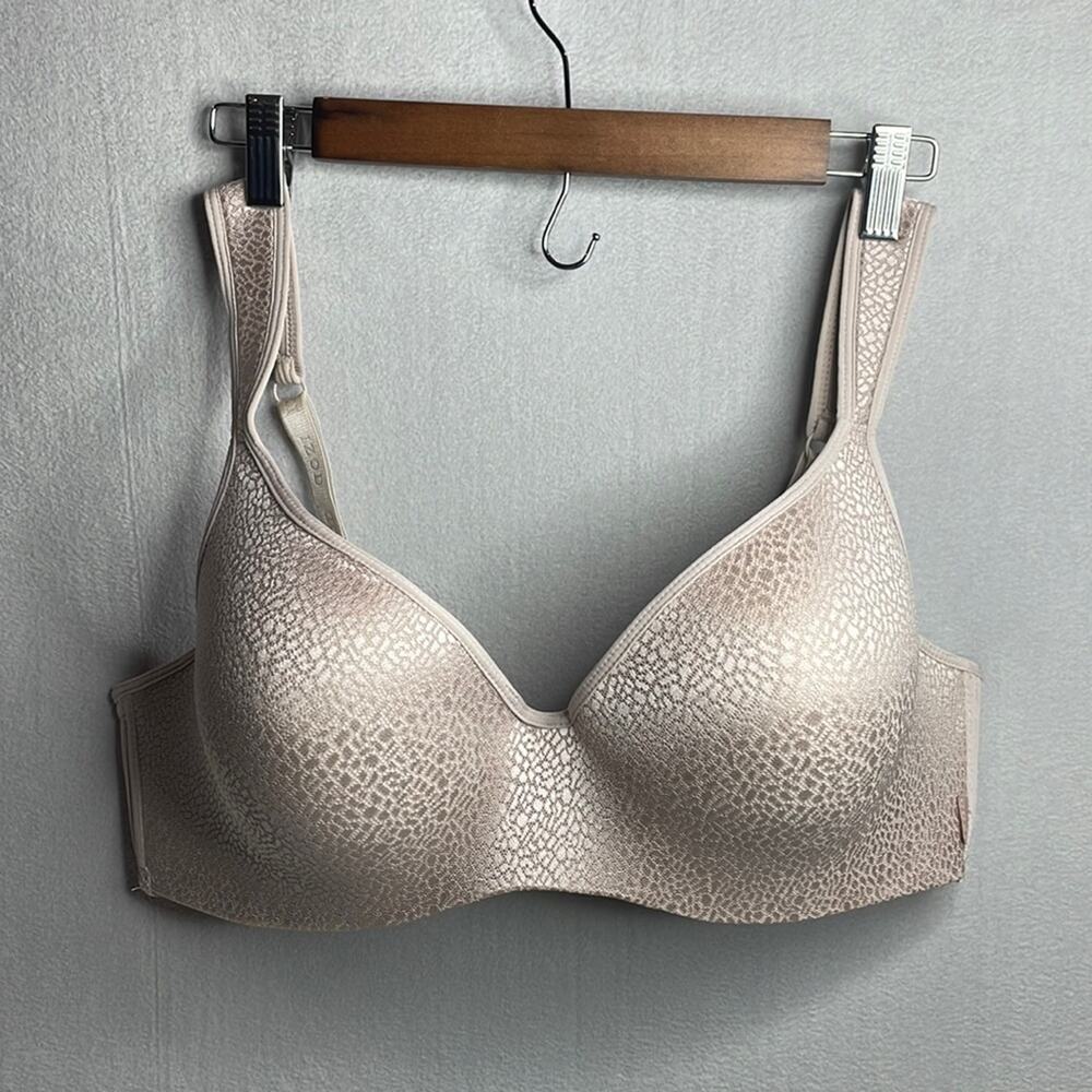 Izod patterned underwire nude bra size 42D